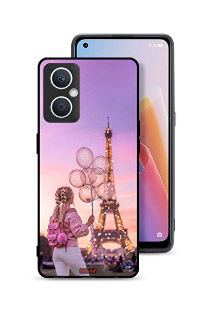 Tolwak جراب حماية لهاتف Oppo A96 5G (الصين) - فتاة تحمل بالونات