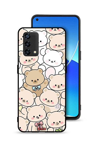 Tolwak غطاء حماية لهاتف Oppo Reno6 Lite بنقشة دببة