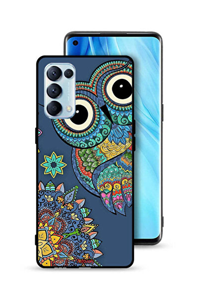 Tolwak غطاء حماية لهاتف Oppo Reno5 Pro 5G بتصميم بومة زهرية