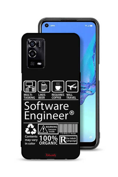 Tolwak غطاء حماية لهاتف Oppo A55 4G - ملصق مهندس برمجيات