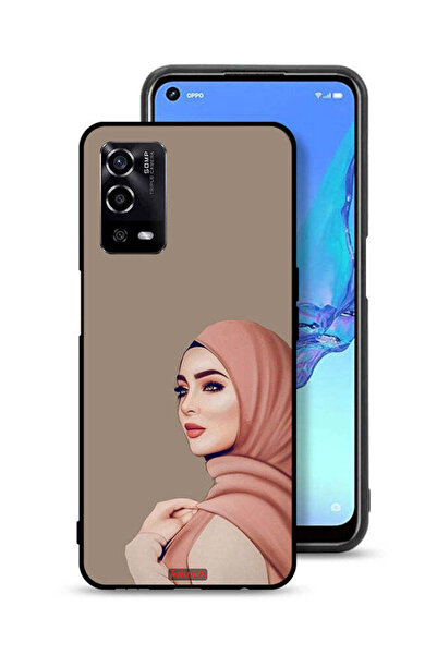 Tolwak غطاء حماية لهاتف Oppo A55 4G بطبعة فتاة محجبة جميلة