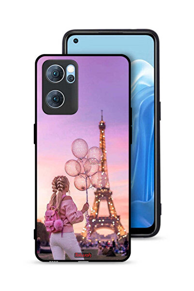 Tolwak غطاء حماية لهاتف Oppo Reno7 5G بطبعة فتاة تحمل بالونات
