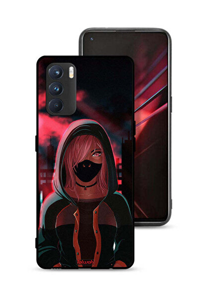 Tolwak غطاء حماية Oppo K9 Pro بتصميم فتاة ترتدي قناعًا