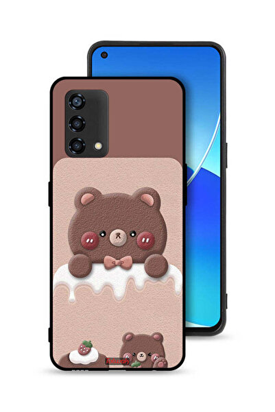 Tolwak غطاء حماية لهاتف Oppo Reno6 Lite - دب الفراولة