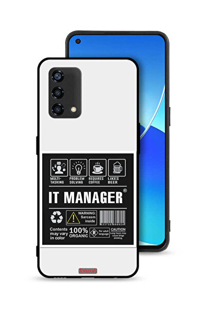 Tolwak غطاء حماية لهاتف Oppo Reno6 Lite - ملصق مدير تكنولوجيا المعلومات