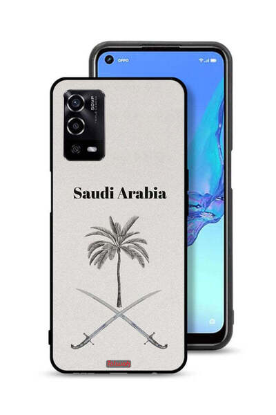Tolwak غطاء حماية لهاتف Oppo A55 4G - لوحة فنية لعلامة المملكة العربية السعودية