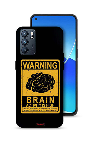 Tolwak جراب حماية لهاتف Oppo Reno6 5G تحذير من ارتفاع نشاط الدماغ