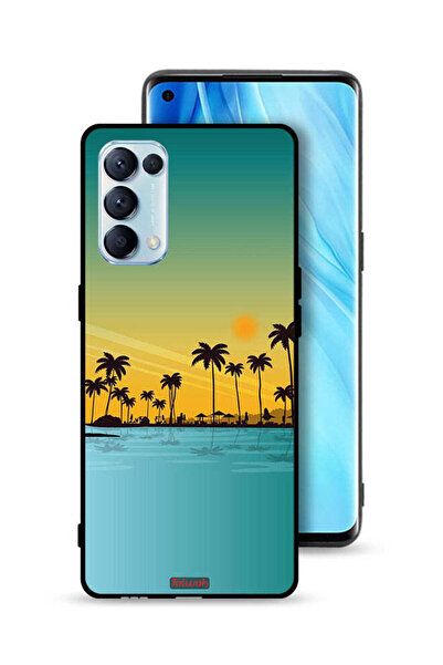 Tolwak غطاء حماية لهاتف Oppo Reno5 Pro 5G، منظر طبيعي، فن تجريدي