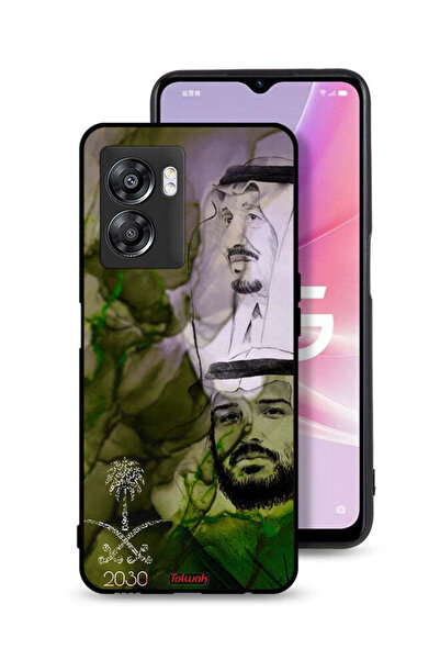 Tolwak غطاء حماية ون بلس نورد N300 - ملصق فني للملك سلمان وولي العهد محمد
