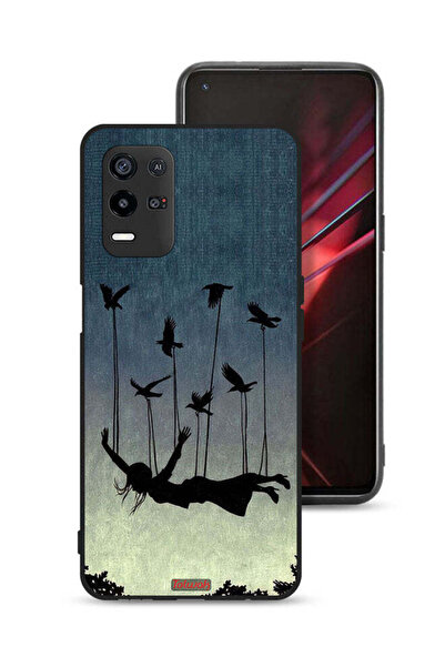 Tolwak غطاء حماية لهاتف Oppo K9x - طيور تحمل فتاة ساقطة