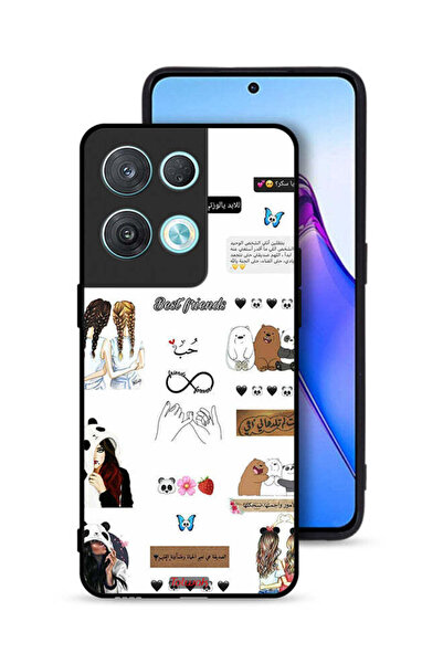 Tolwak غطاء حماية لهاتف Oppo Reno8 Pro 5G بعبارات وملصقات باللغة العربية