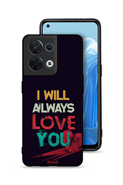 Tolwak جراب حماية لهاتف Oppo Reno8 5G - سأحبك دائمًا
