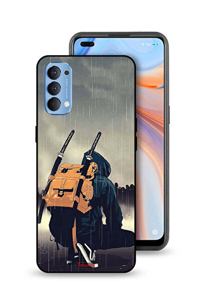 Tolwak غطاء حماية Oppo Reno4 4G بتصميم سيف ساموراي رقمي