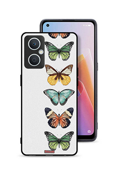 Tolwak غطاء حماية لهاتف Oppo A96 5G (الصين) بنقشة أربع فراشات