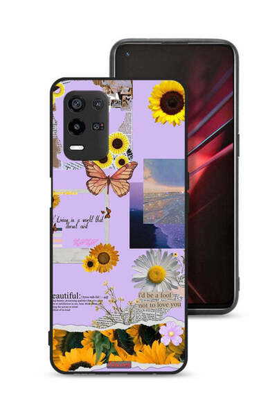 Tolwak غطاء حماية لهاتف Oppo K9x بملصقات عباد الشمس الجميلة