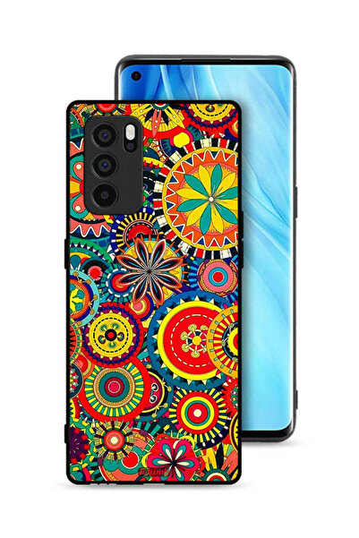 Tolwak غطاء حماية لهاتف Oppo Reno6 Pro 5G بنمط ماندالا ملون