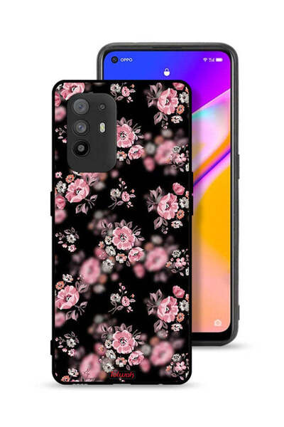Tolwak غطاء حماية لهاتف Oppo A95 5G بنقشة زهور بورتريه