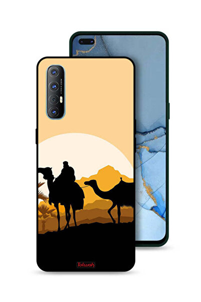 Tolwak غطاء حماية Oppo Reno3 Pro 4G بتصميم فن الجمال في الصحراء