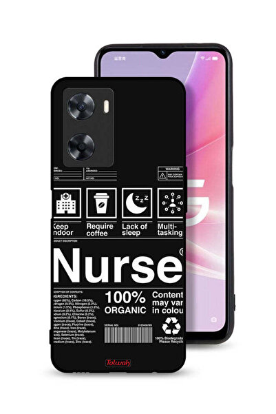 Tolwak غطاء حماية لهاتف Oppo A57s مع ملصق ممرضة