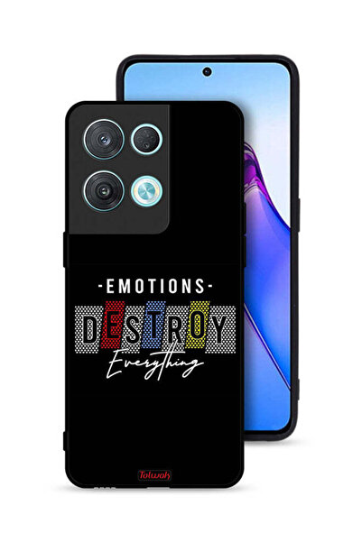Tolwak غطاء حماية لهاتف Oppo Reno8 Pro 5G - العواطف تدمر كل شيء