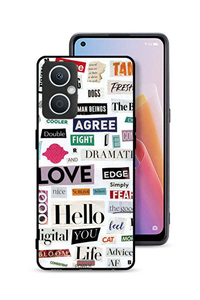 Tolwak جراب حماية لهاتف Oppo A96 5G (الصين) مع ملصقات اقتباسات قصيرة