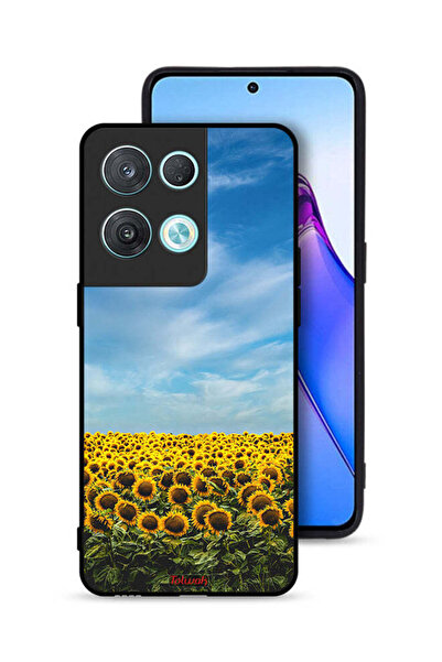 Tolwak غطاء حماية لهاتف Oppo Reno8 Pro 5G - عباد الشمس تحت السماء
