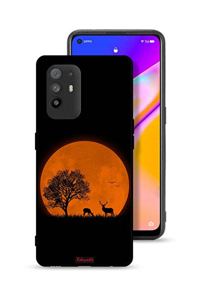 Tolwak Oppo A95 5G Protective Case Cover Evening Moon Art