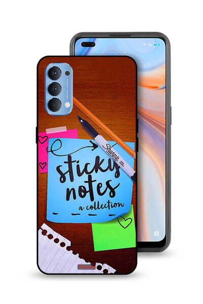 Tolwak Oppo Reno4 4G Protective Case Cover Sticky Notes