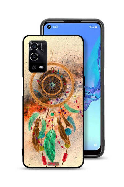 Tolwak غطاء حماية لهاتف Oppo A55 4G بتصميم ماندالا ريش معلق