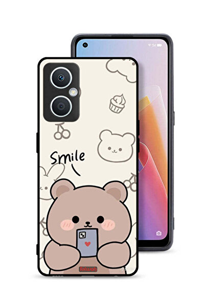 Tolwak غطاء حماية Oppo A96 5G (الصين) برسومات الدب المبتسم