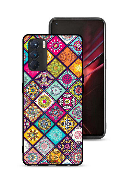 Tolwak غطاء حماية لهاتف Oppo K9 Pro بنقشة مربعات ماندالا