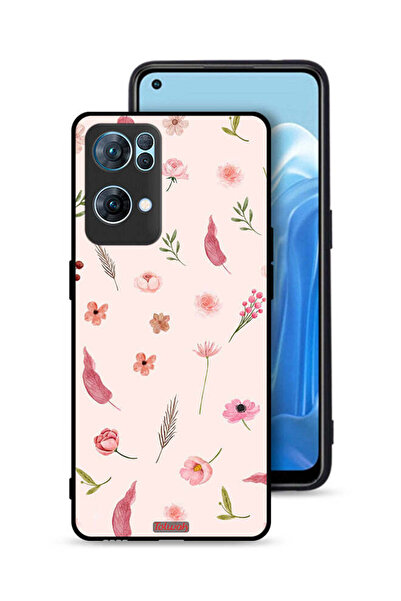 Tolwak غطاء حماية لهاتف Oppo Reno7 Pro 5G بنقشة أوراق وورود