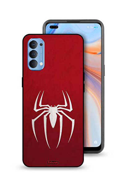 Tolwak Oppo Reno4 4G Protective Case Cover Spider Icon