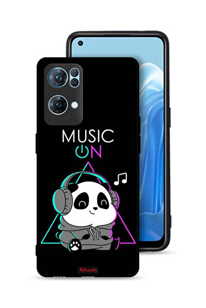 Tolwak غطاء حماية Oppo Reno7 Pro 5G بطبعة موسيقى الباندا