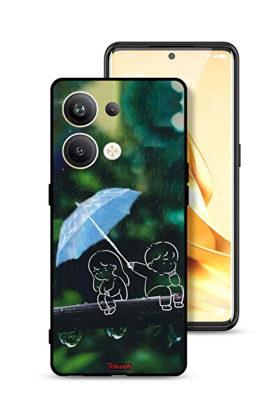 Tolwak غطاء حماية لهاتف Oppo Reno9 Pro Plus 5G بتصميم زوجين من الفن التجريدي