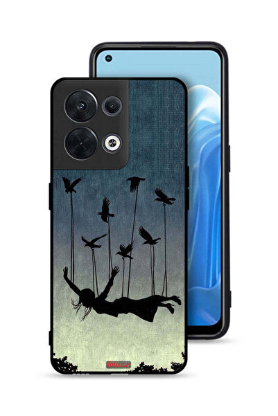 Tolwak غطاء حماية لهاتف Oppo Reno8 5G، طيور تحمل فتاة ساقطة