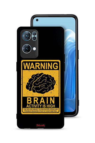 Tolwak جراب حماية لهاتف Oppo Reno7 Pro 5G تحذير من ارتفاع نشاط الدماغ