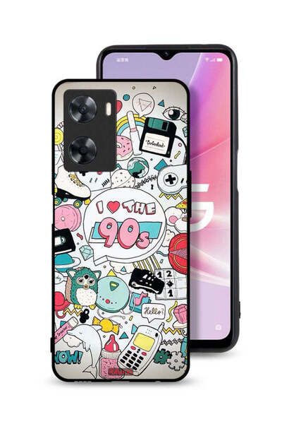 Tolwak غطاء حماية لهاتف Oppo A77s - أحب التسعينيات