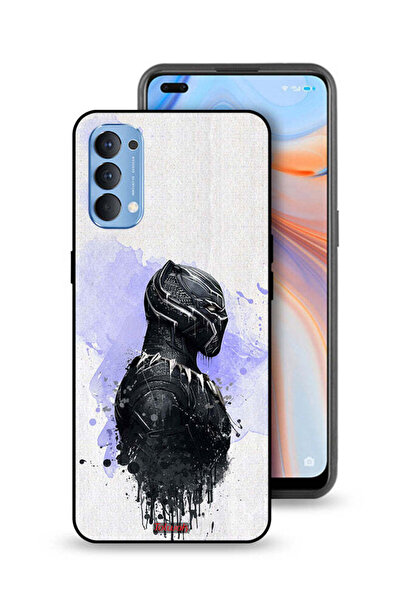 Tolwak غطاء حماية لهاتف Oppo Reno4 4G - النمر الأسود