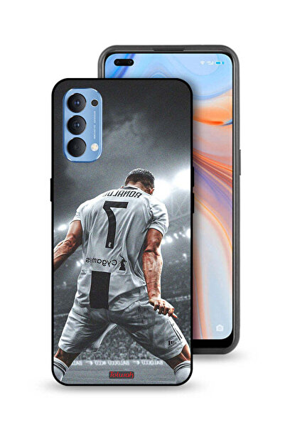 Tolwak غطاء حماية لهاتف Oppo Reno4 4G بطبعة احتفال كريستيانو رونالدو
