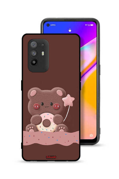 Tolwak غطاء حماية لهاتف Oppo A95 5G بطبعة دب دونات
