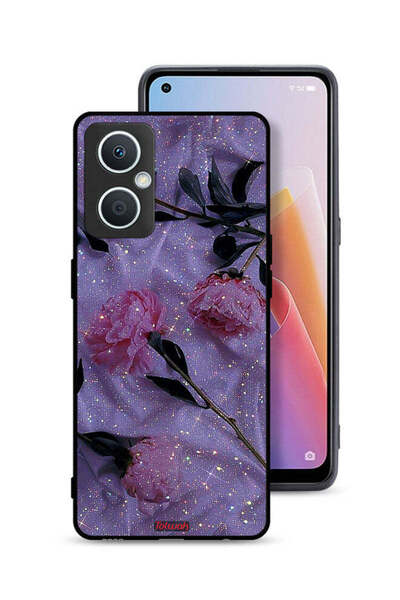 Tolwak غطاء حماية لهاتف Oppo A96 5G (الصين) بنقشة ورود لامعة