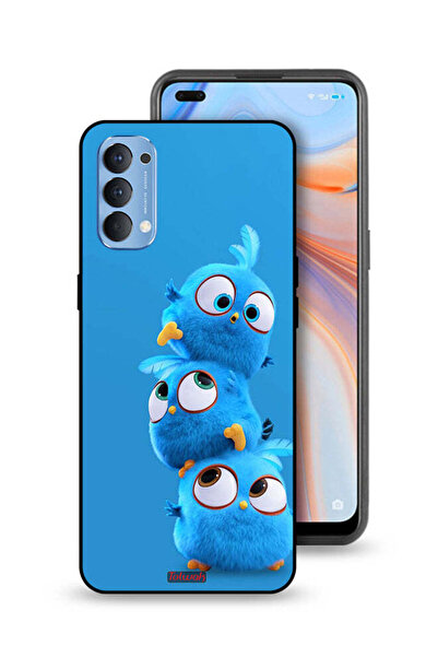 Tolwak غطاء حماية لهاتف Oppo Reno4 4G بنقشة طيور لطيفة