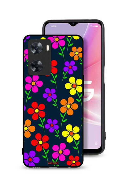 Tolwak غطاء حماية لهاتف Oppo A57s - زهور ملونة
