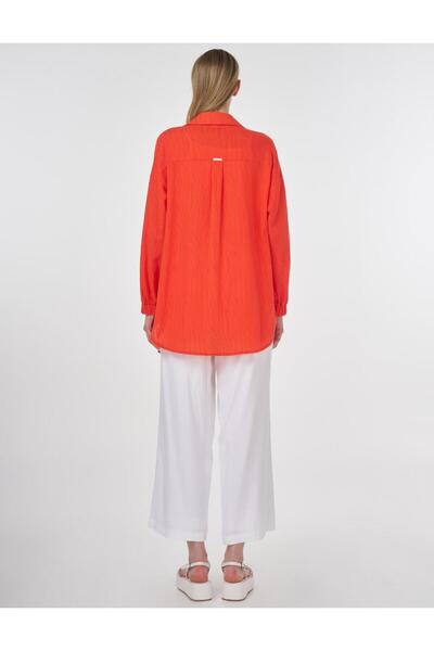 Kayra Seashell Embroidered Cotton Tunic 21055-25