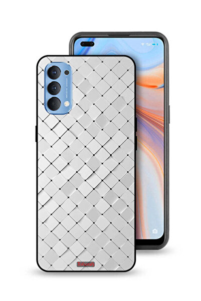 Tolwak غطاء حماية لهاتف Oppo Reno4 4G بنقشة البلاط