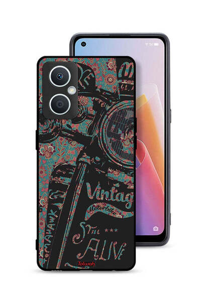 Tolwak جراب حماية Oppo A96 5G (الصين) بتصميم دراجة نارية كلاسيكية