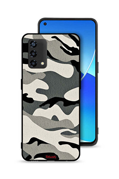 Tolwak غطاء حماية مموه لهاتف Oppo Reno6 Lite