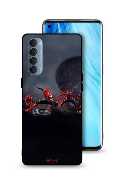 Tolwak Oppo Reno4 Pro 4G Protective Case Cover Three Spiders