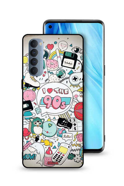 Tolwak غطاء حماية لهاتف Oppo Reno4 Pro 4G - أحب التسعينيات